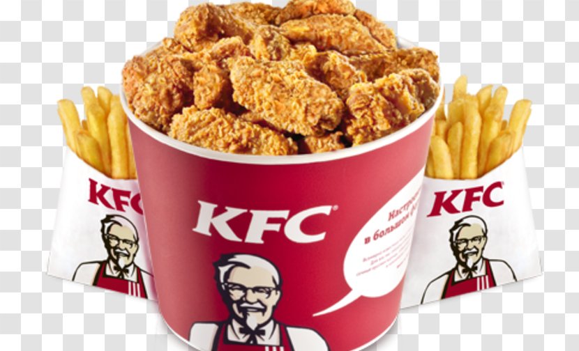 KFC Chicken French Fries Fast Food Hamburger - Buffalo Wing Transparent PNG