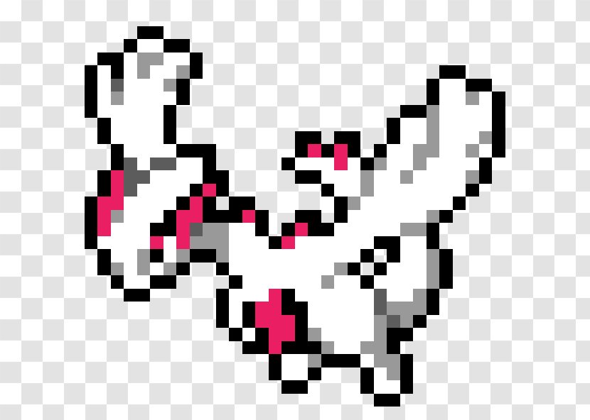 Pokémon Sun And Moon Pixel Art Lugia - Pokedex Transparent PNG