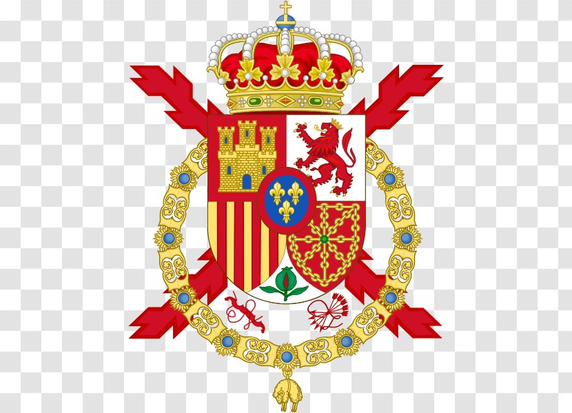 Monarchy Of Spain Coat Arms The King Order Garter - Royal Crest Transparent PNG