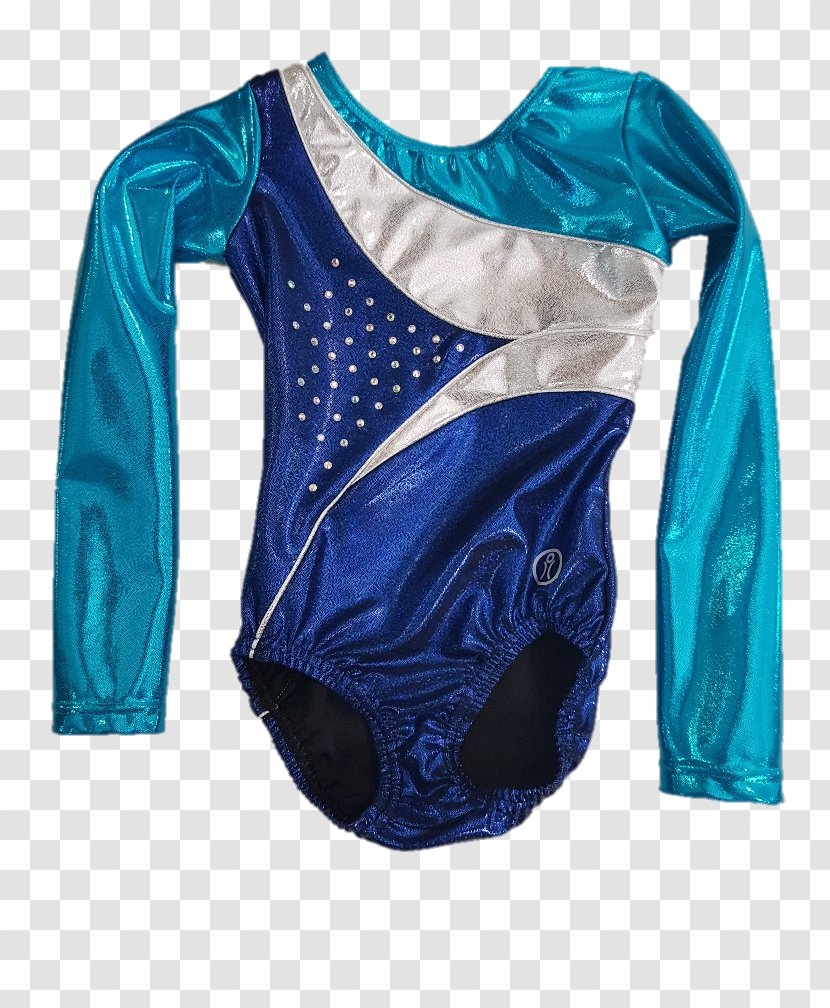 Blue Sleeve Bodysuits & Unitards Jersey Sportswear - Silver - Applique Transparent PNG