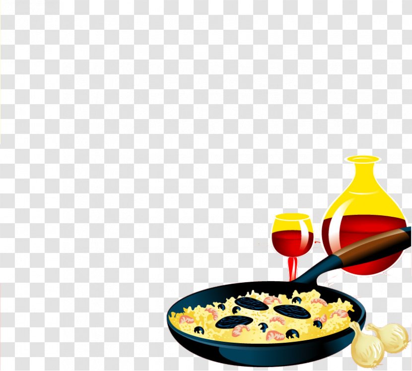 Food Illustration - Cartoon - Glass Pans Transparent PNG