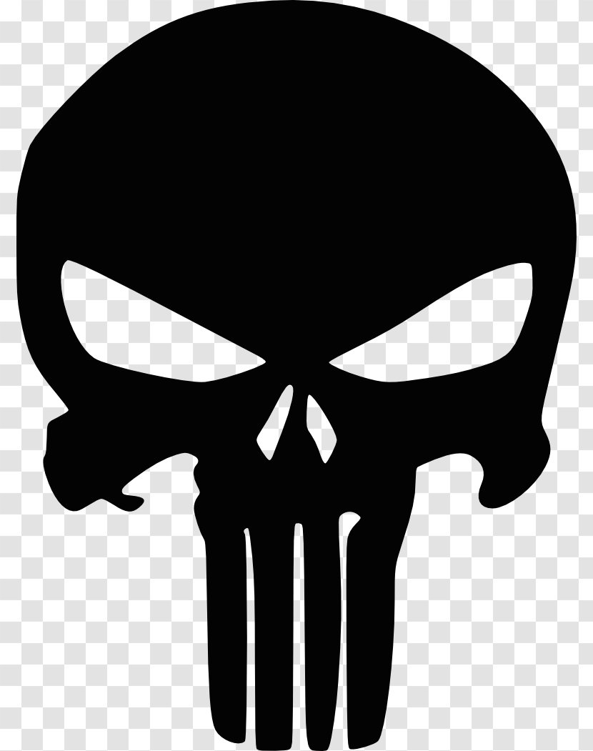 Punisher Logo Marvel Comics Decal - Skull Transparent PNG