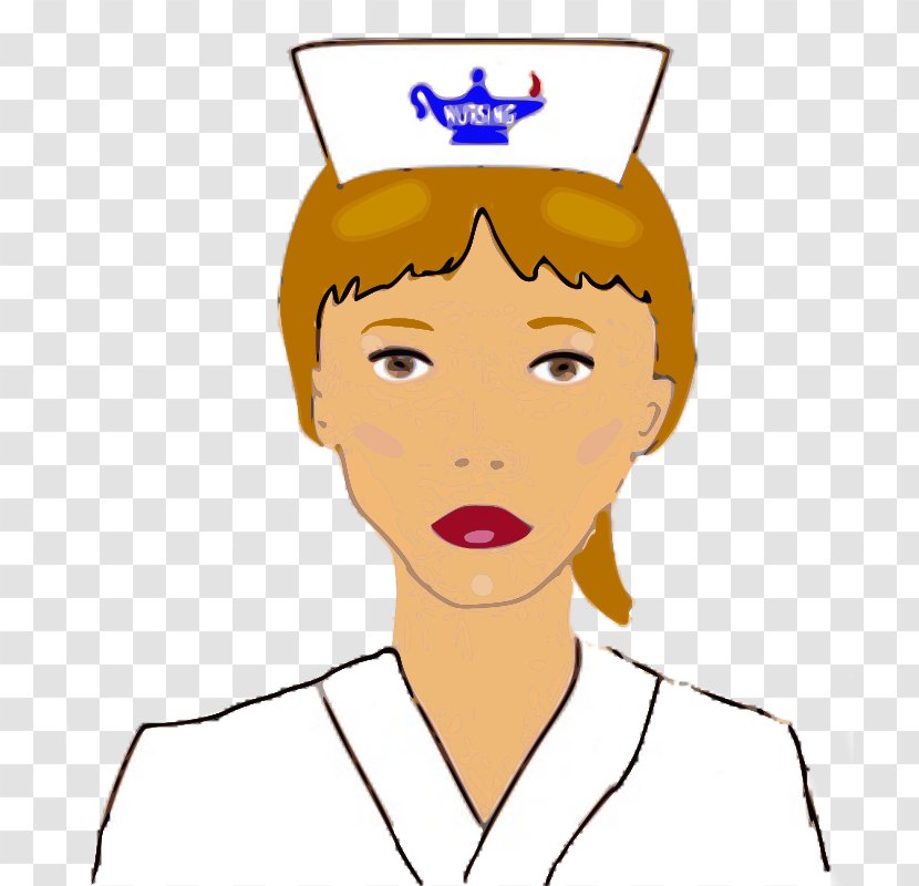 Nursing Nurses Cap Smiley Clip Art - Watercolor - Free Nurse Clipart Transparent PNG