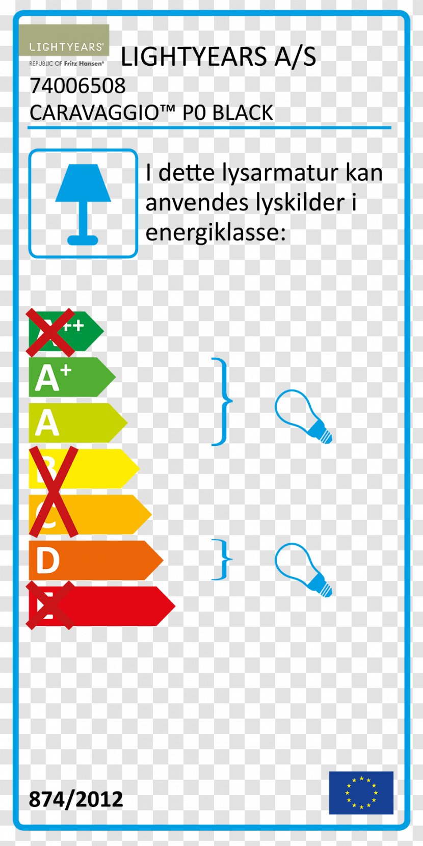 Incandescent Light Bulb European Union Energy Label - Text Transparent PNG