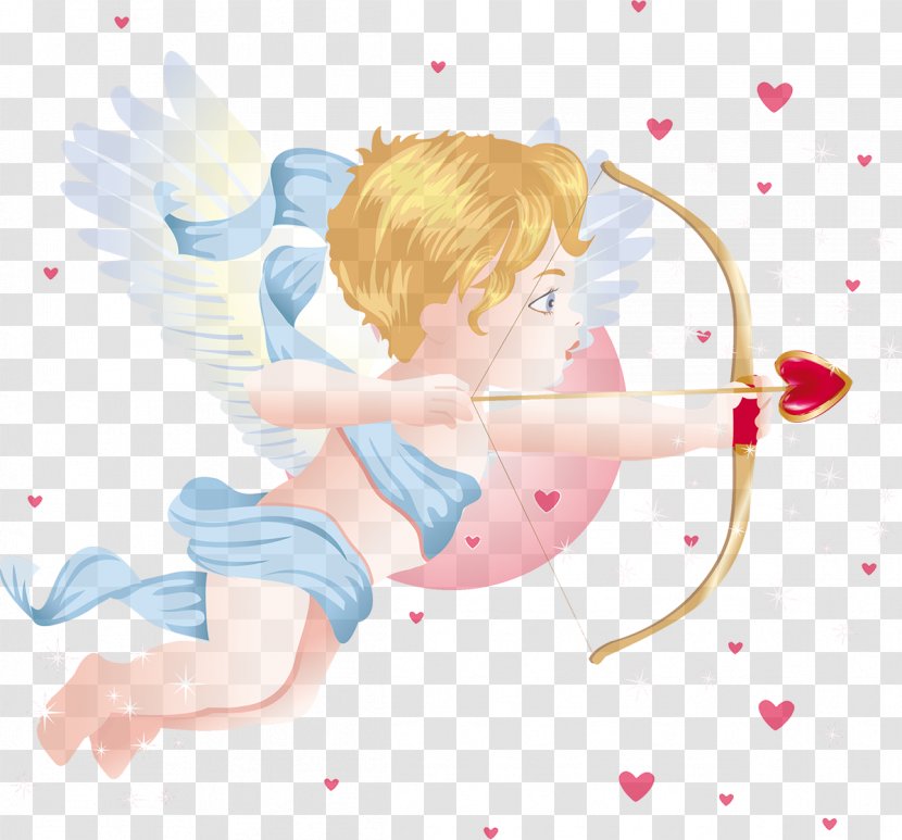 Cherub Cupid Angel Clip Art - Flower Transparent PNG
