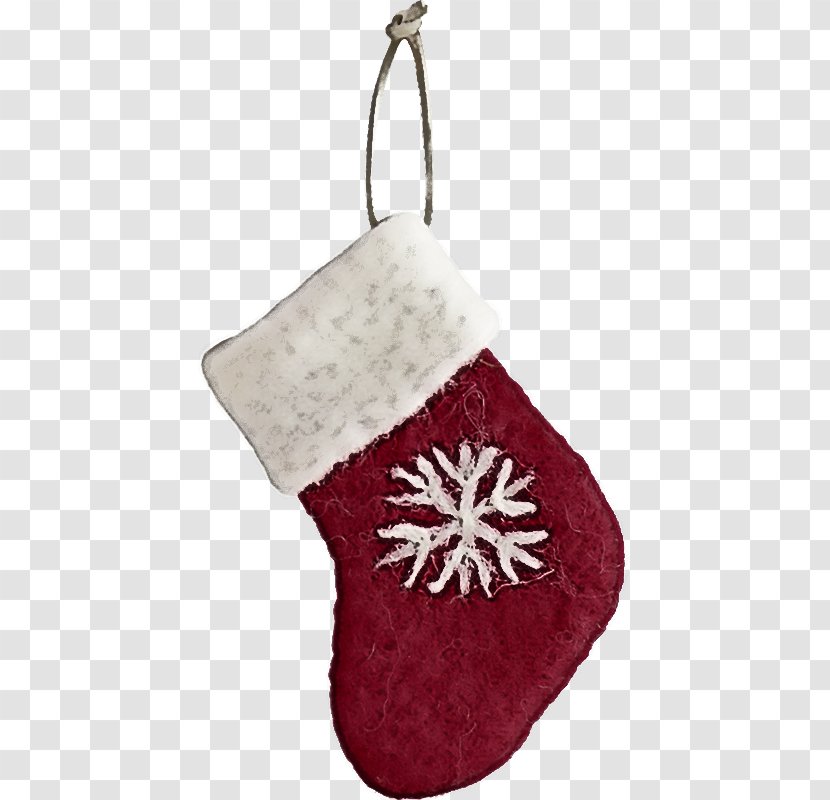 Christmas Stocking - Ornament - Interior Design Snowflake Transparent PNG