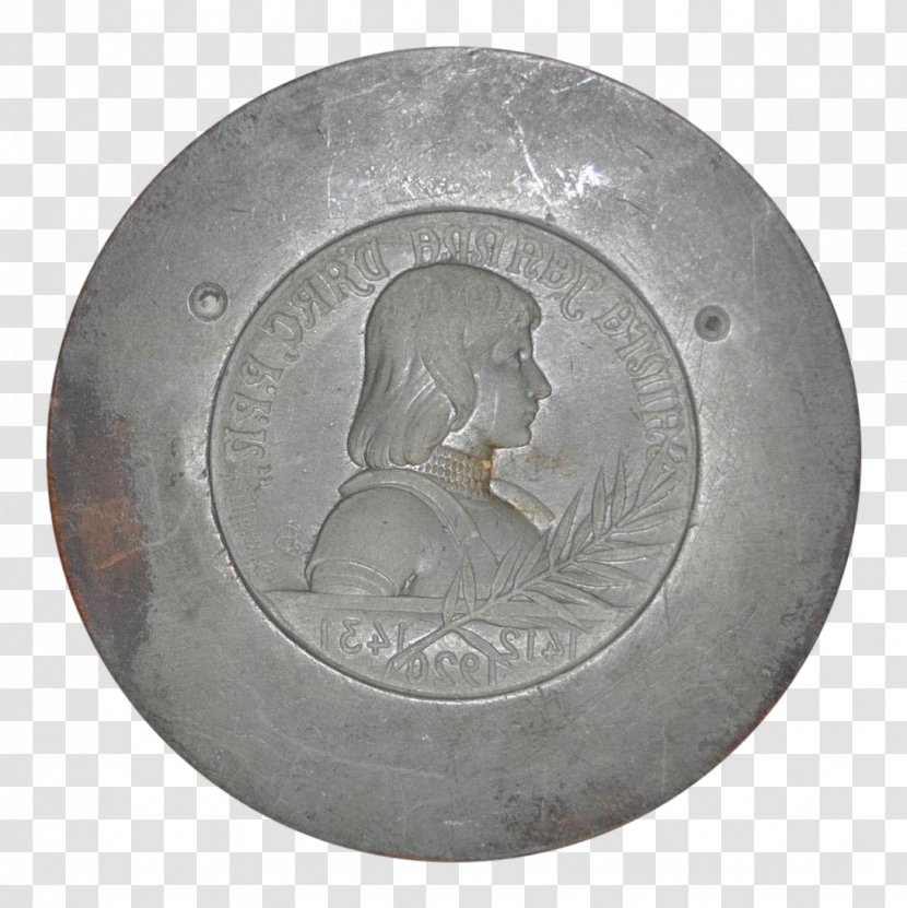 Silver Medal Coin France Ruby Lane - Joan Of Arc - Classical Transparent PNG