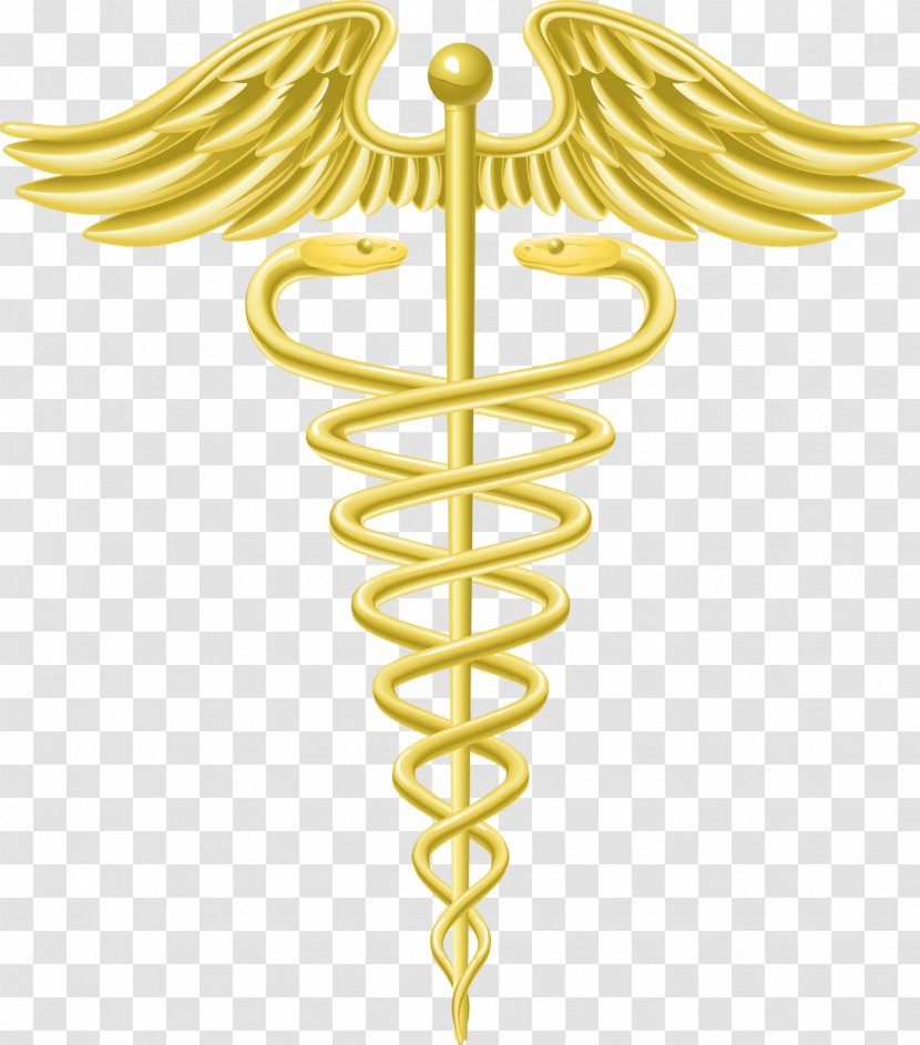 Staff Of Hermes Caduceus As A Symbol Medicine Physician - Yellow Transparent PNG