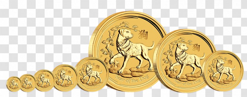Perth Mint Bullion Coin Lunar Series Australian Gold Nugget - Silver Coins Transparent PNG