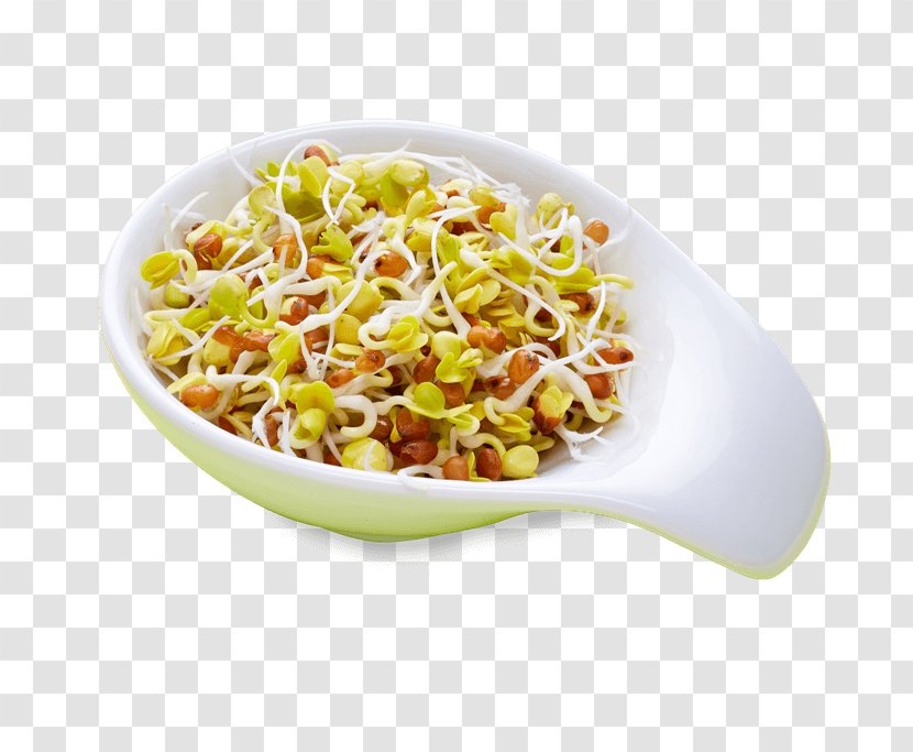 Vegetarian Cuisine Organic Food Recipe Sprouting Salad - Bean Transparent PNG