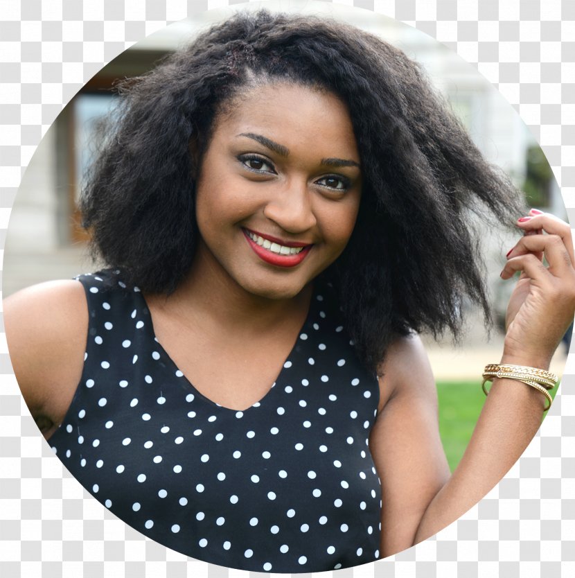Long Hair Coloring Black Afro - Polka Dot Transparent PNG
