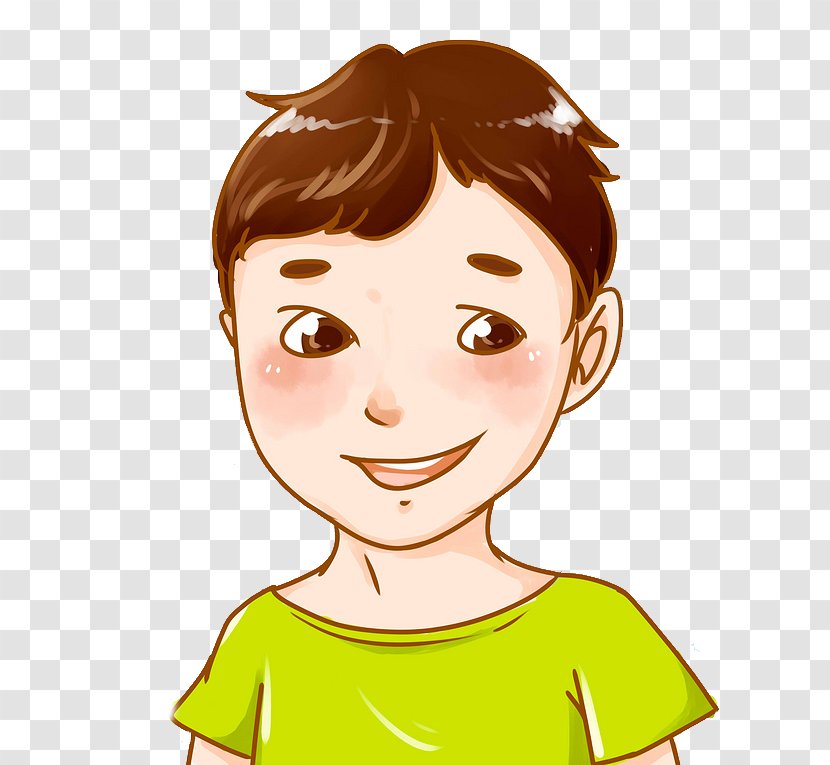 Cartoon Drawing Illustration - Heart - Shy Boy Material Transparent PNG