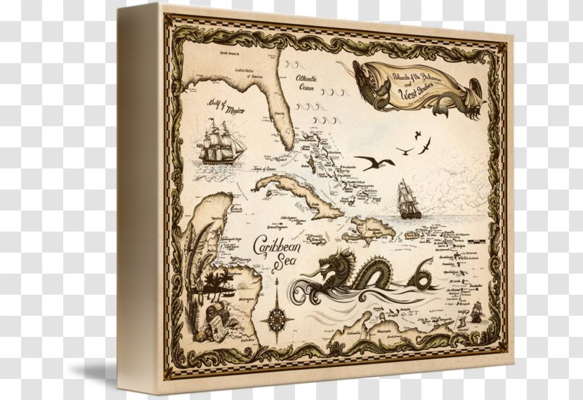 Globe Nautical Chart Treasure Map World - Piracy Transparent PNG