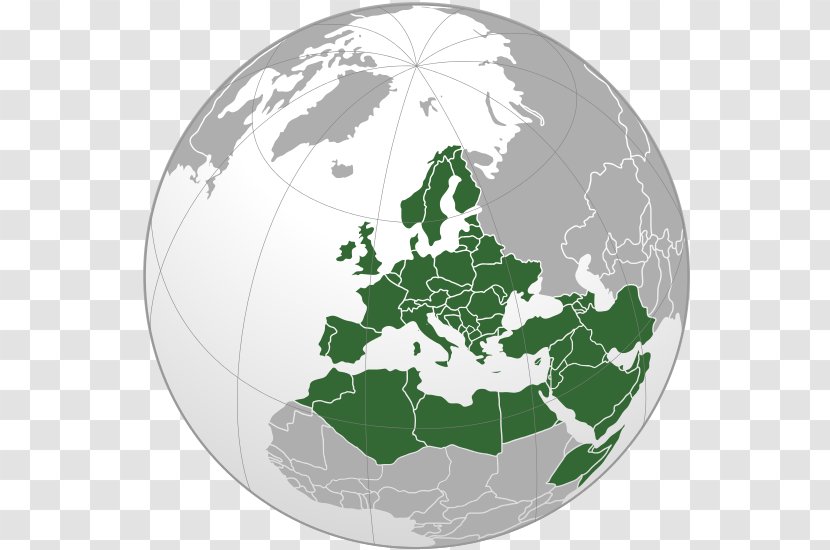 European Union Map Projection Drawing - Green Transparent PNG