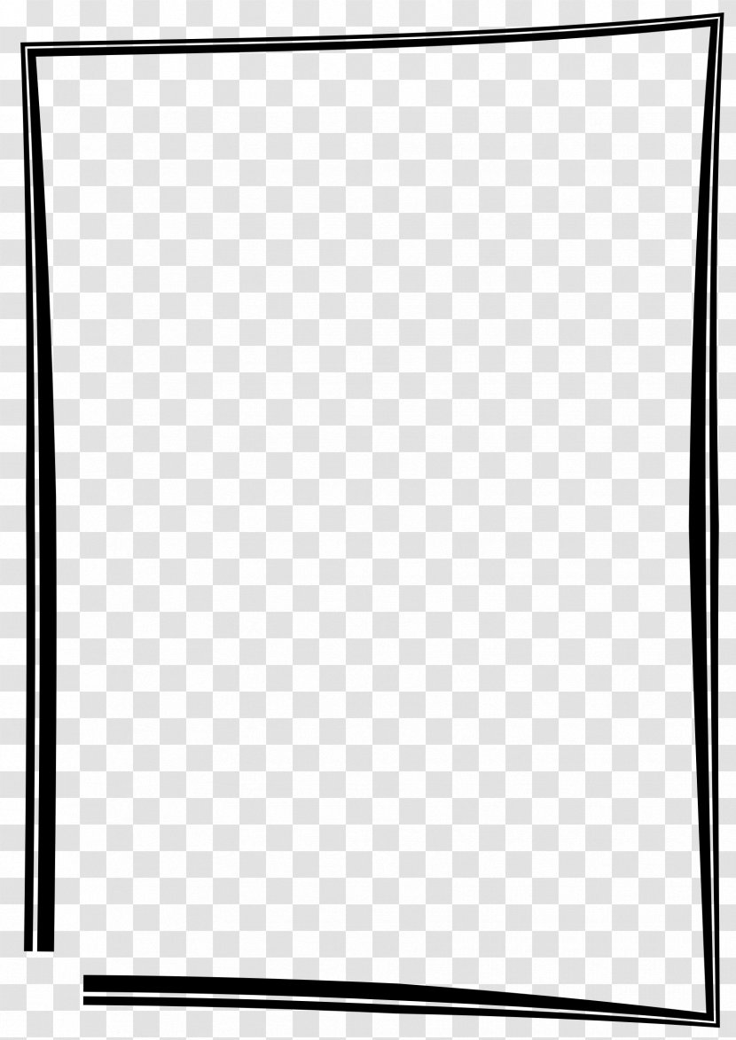 Borders And Frames Picture Black Clip Art - White Transparent PNG