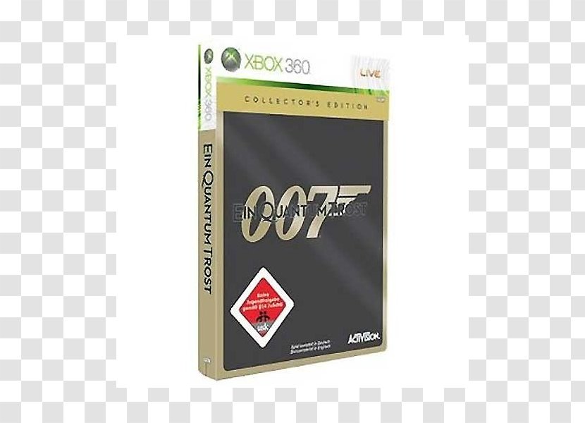 007: Quantum Of Solace Xbox 360 GoldenEye 007 James Bond Legends - Brand Transparent PNG