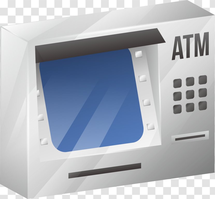 Automated Teller Machine Bank Cashier Credit Card - Vector ATM Transparent PNG