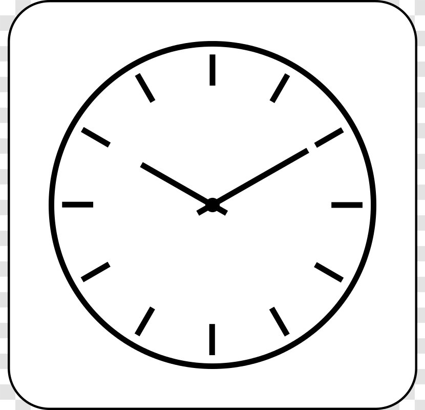 Clock Black And White Clip Art - Alarm Clocks - Small Accessories Cliparts Transparent PNG