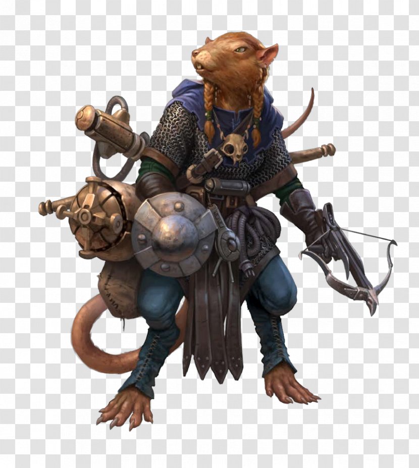 Rat Pathfinder Roleplaying Game Female Role-playing - Figurine - Dwarf Transparent PNG