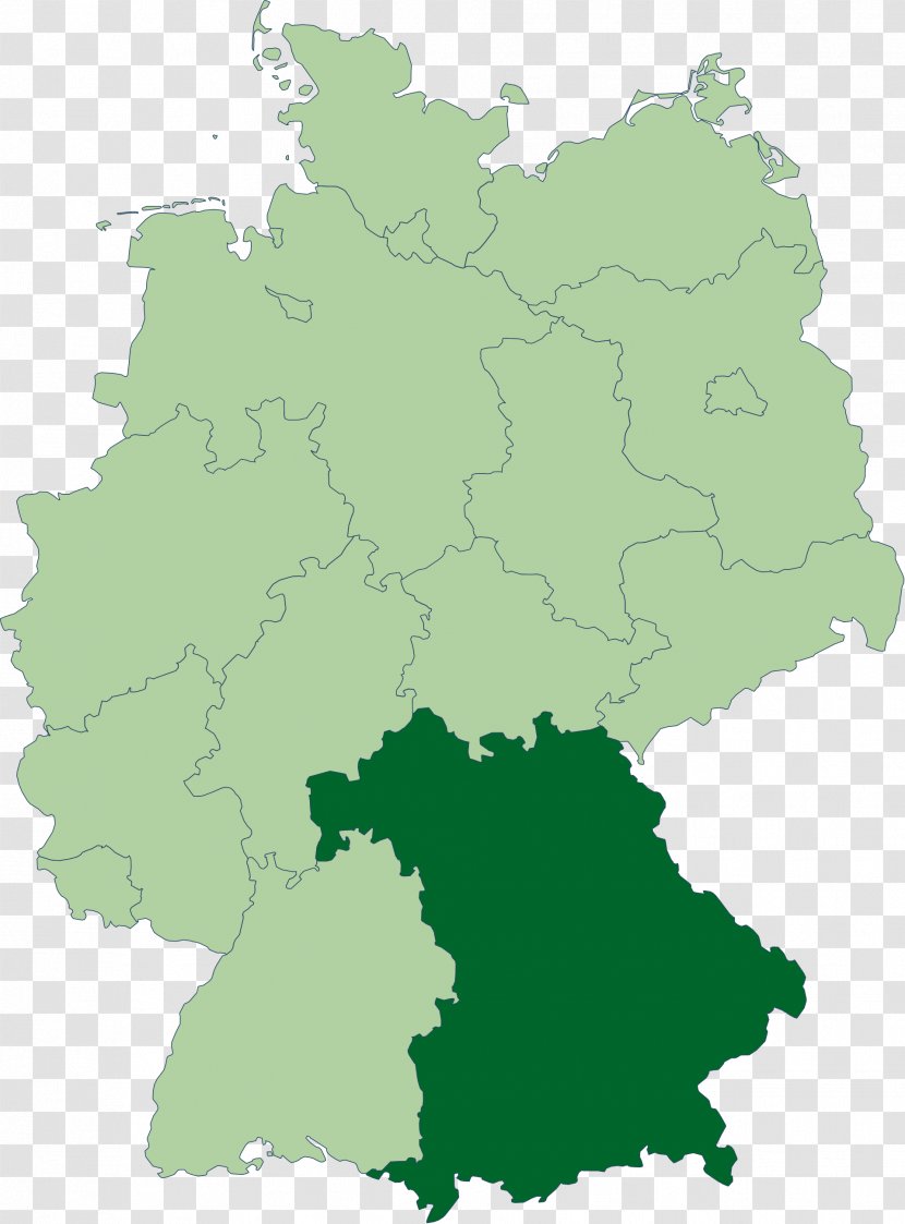 Bavaria States Of Germany Map Saxony-Anhalt Districts - Blank Transparent PNG