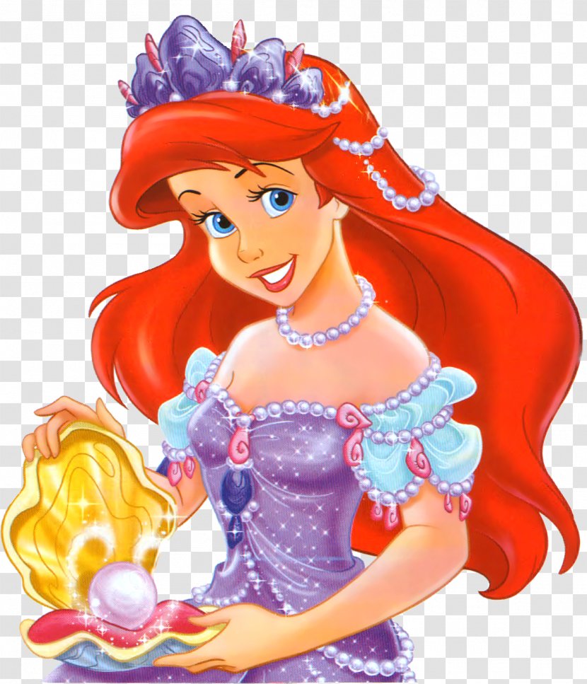 Ariel Convite Birthday Party Mermaid - Silhouette - Disney Princess Transparent PNG