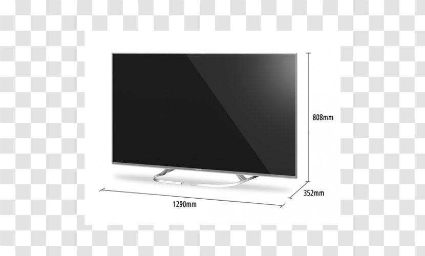 Panasonic LED-backlit LCD Ultra-high-definition Television 4K Resolution High-dynamic-range Imaging - Hd Lcd Tv Transparent PNG