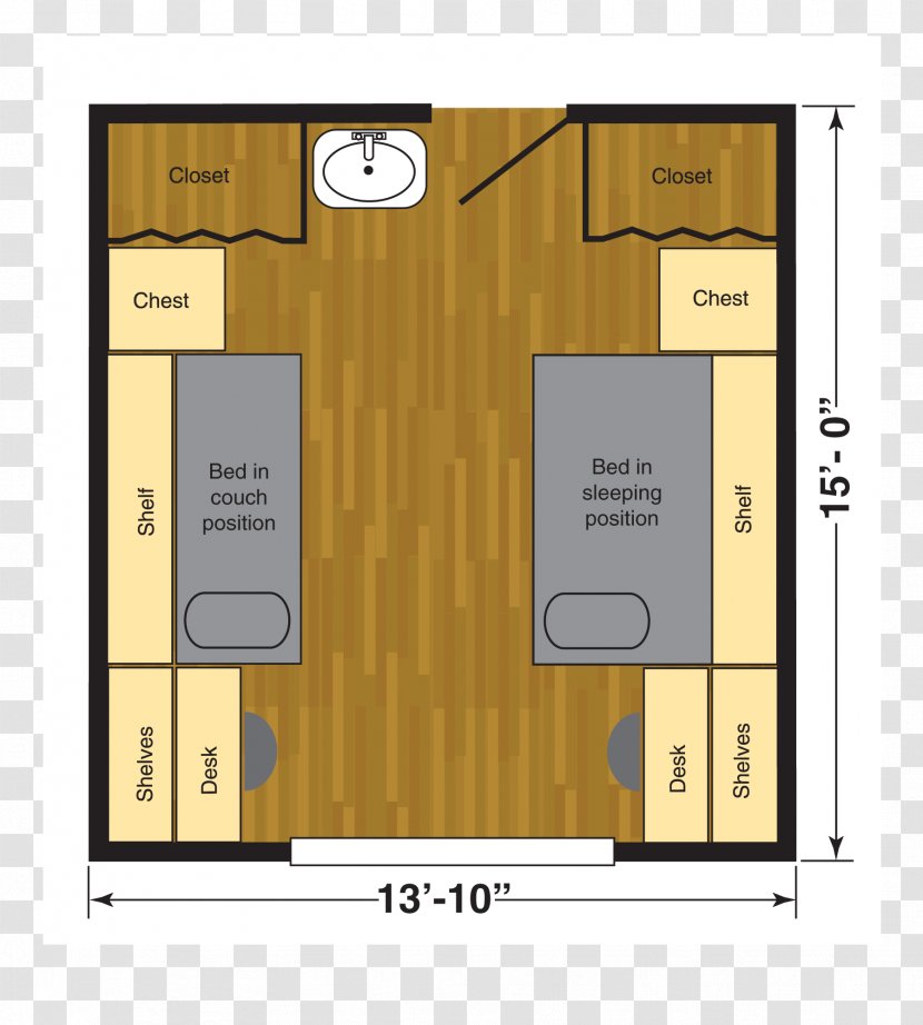Floor Plan Brown University Texas Tech Dormitory Hall - House Transparent PNG