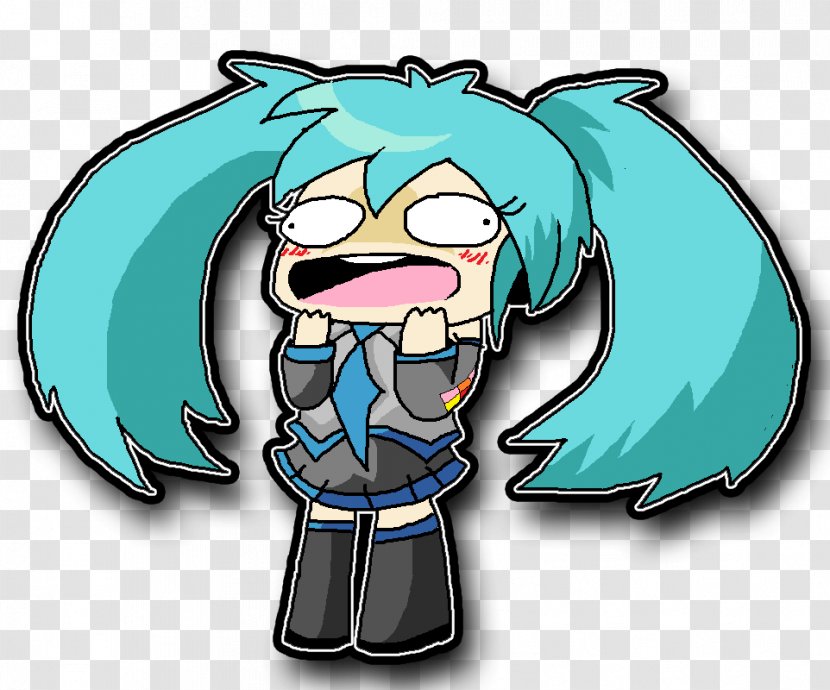 Rage Comic Hatsune Miku Drawing Clip Art - Flower - Omg Transparent PNG