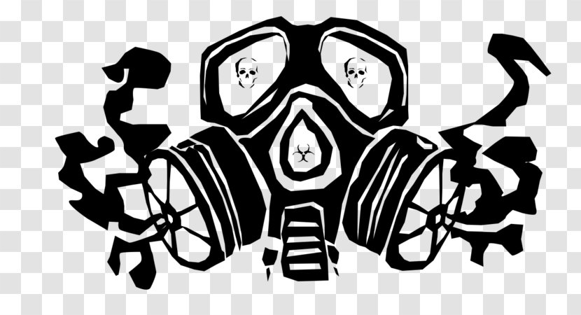 Stencil Graffiti Drawing Gas Mask - Spray Transparent PNG