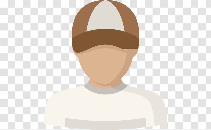 Baseball Cap Hat Icon - Neck - Boy Wearing A Transparent PNG