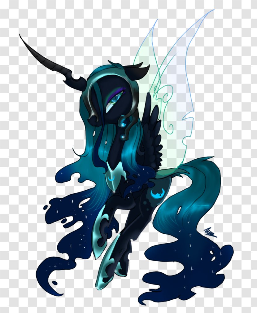 Princess Luna Queen Chrysalis Fear - Horse Like Mammal - Night Sky Fireflies Grass Background Transparent PNG