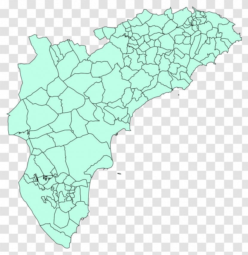 Alicante Map Commune Provinces Of Spain Municipality - Wikimedia Foundation Transparent PNG