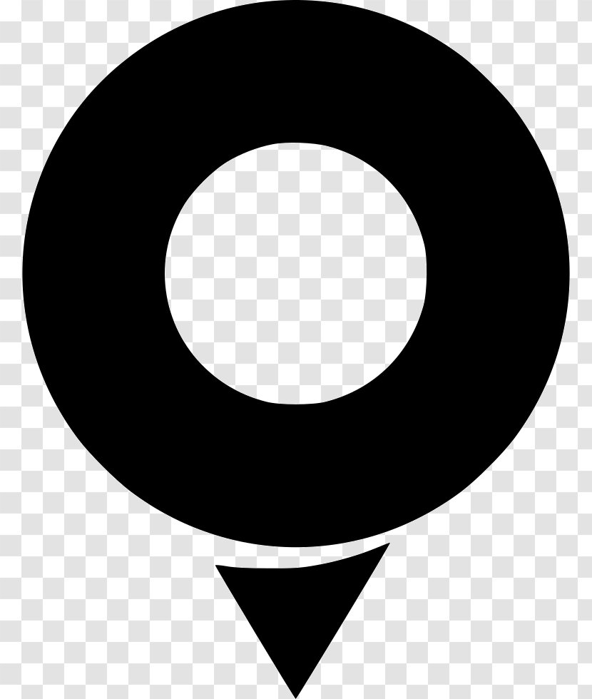 Map - Black And White - Symbol Transparent PNG