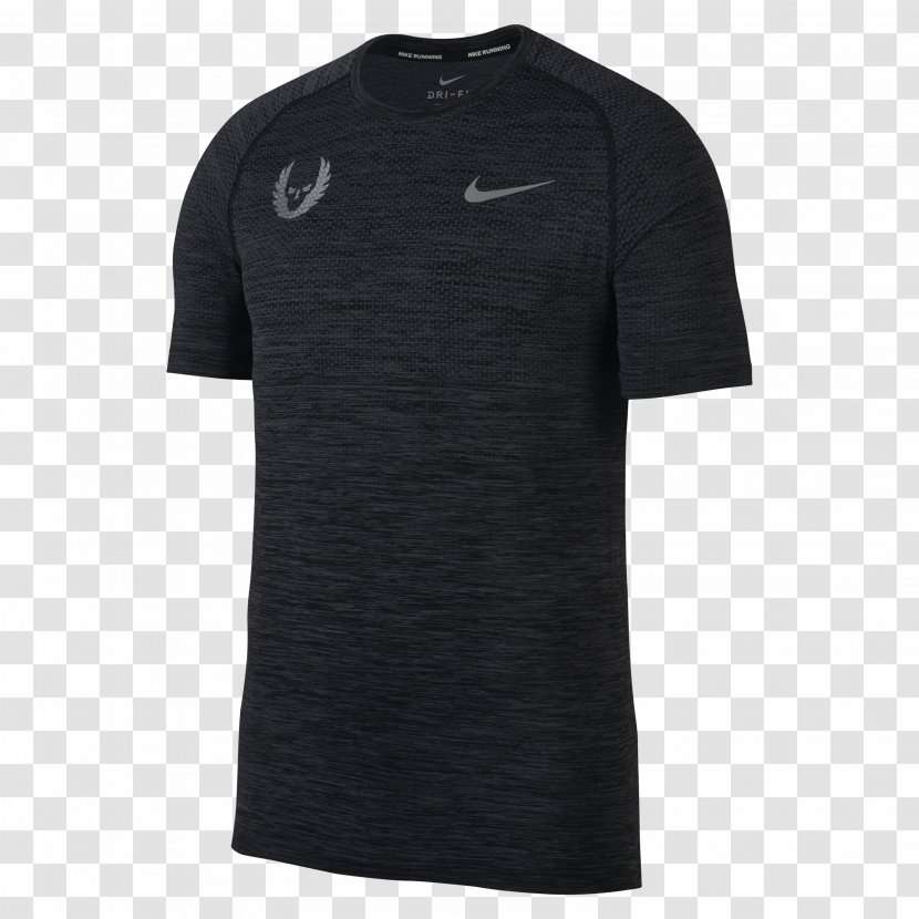 T-shirt Sleeve Nike Clothing - Black Transparent PNG