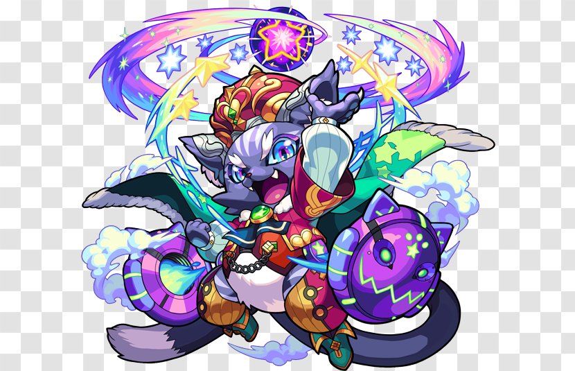 Monster Strike Cat Sìth Deity Game AppBank Co., Ltd. - Purple - Kunoichi Transparent PNG