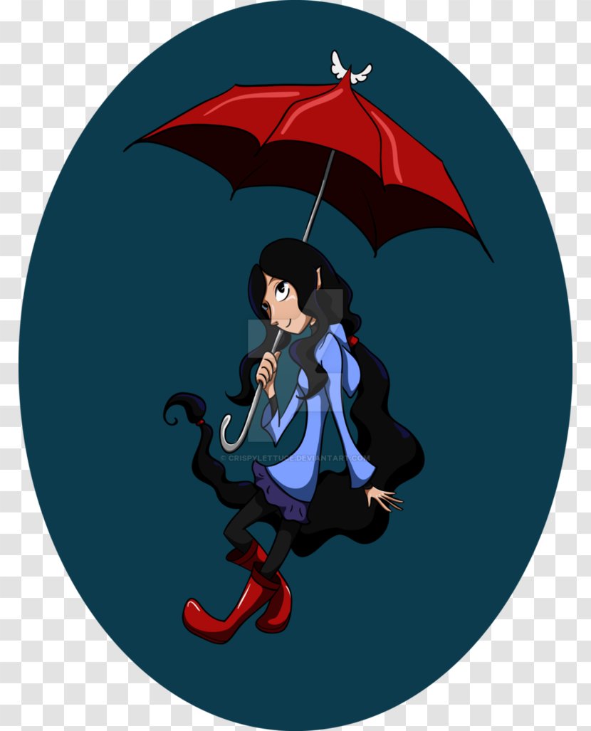 Umbrella Legendary Creature Animated Cartoon - Mythical - Rain Fall Transparent PNG
