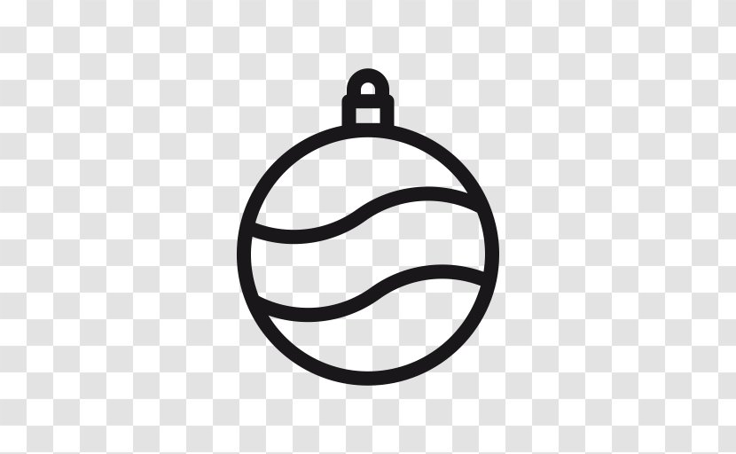 Christmas Ornament Decoration Tree Gift - Black And White Transparent PNG