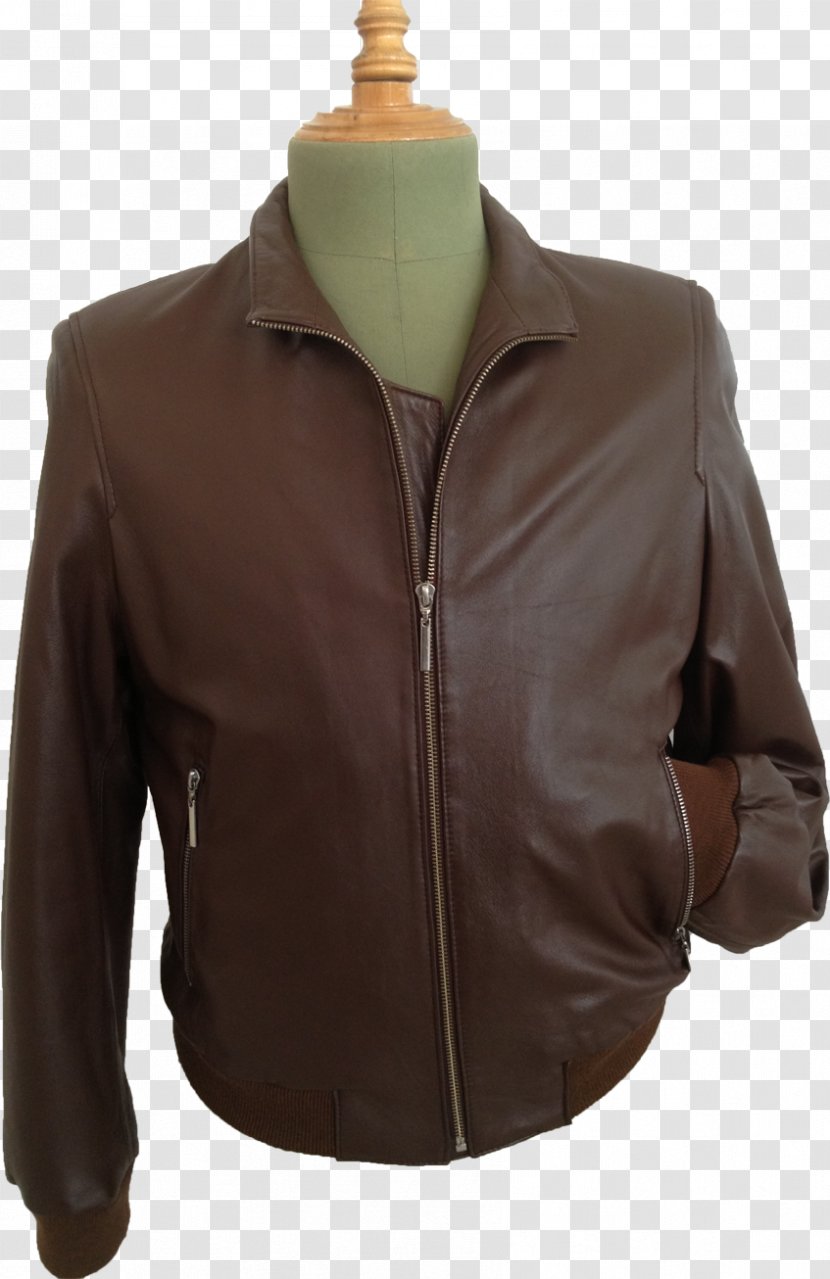 Leather Jacket Sleeve Neck Transparent PNG