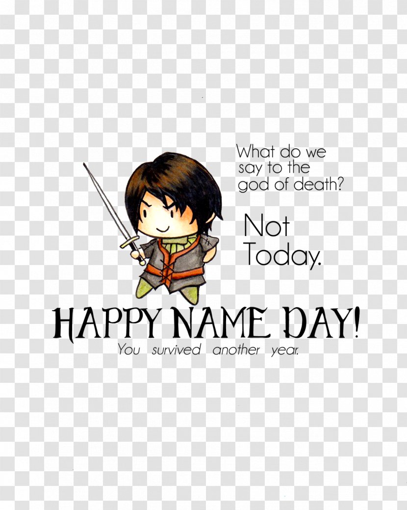 Birthday Wish Name Day Greeting & Note Cards Happiness - Arya Stark Transparent PNG