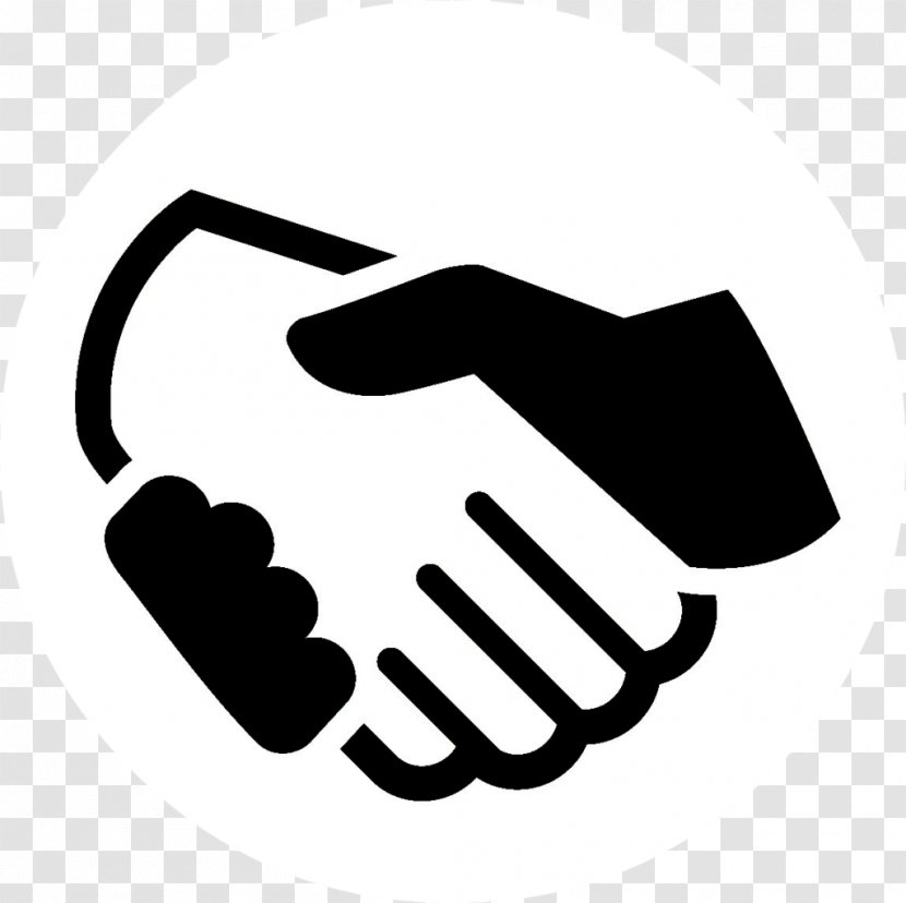 Handshake Clip Art - Black And White - Engagement Transparent PNG