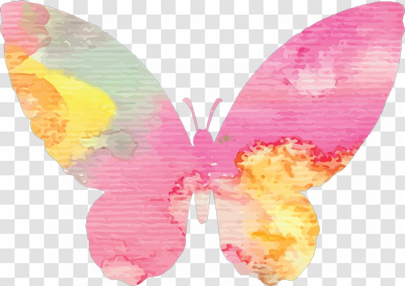 Butterfly Watercolor Painting Image Borboleta - Poster - Yellow Transparent PNG