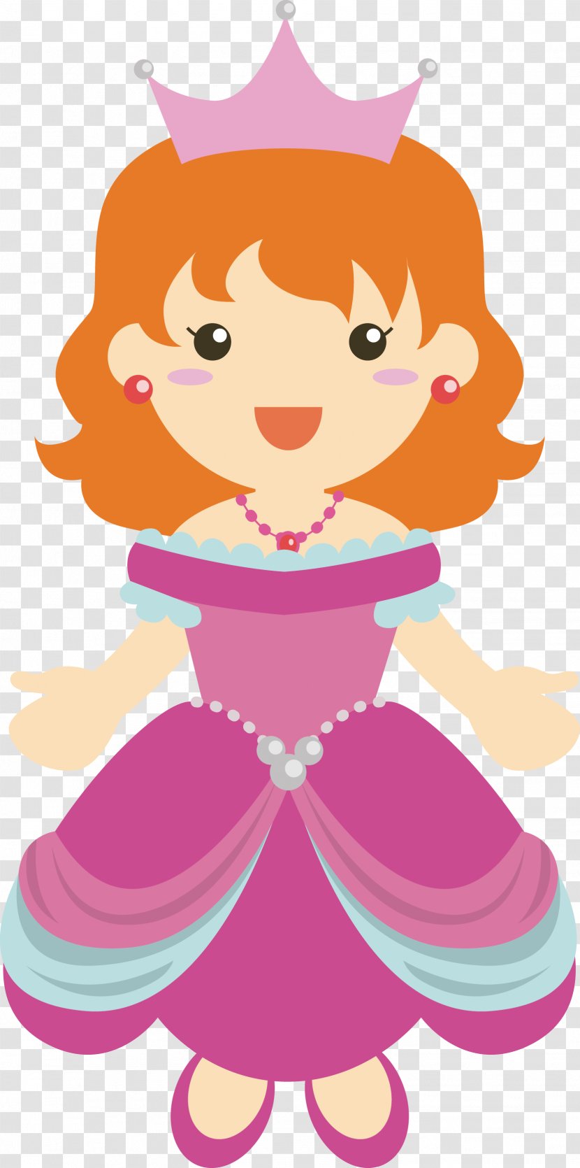 Princess Cartoon Drawing - Silhouette - Vector Transparent PNG