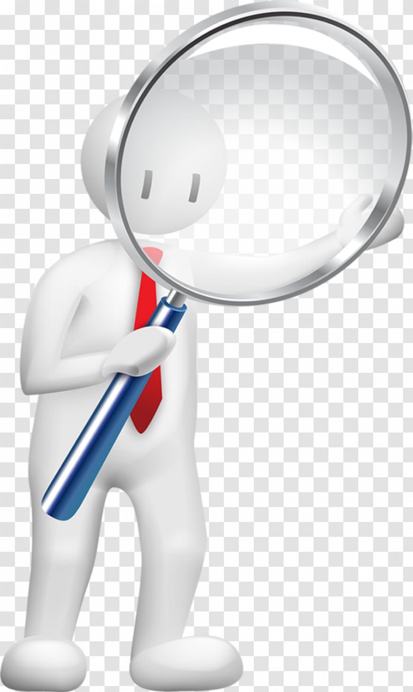 Template Business Information Data Recovery Computer File - Cartoon - A Doctor Holding Magnifying Glass Transparent PNG