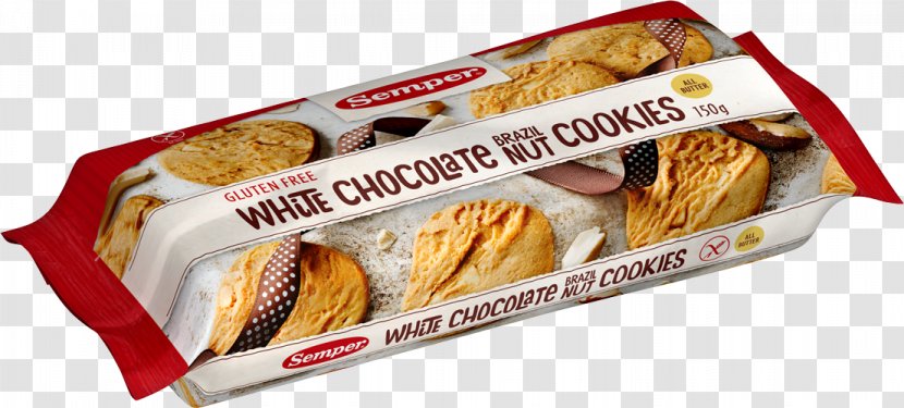 Chocolate Chip Cookie White Crispbread Gluten Biscuit - Semper Transparent PNG