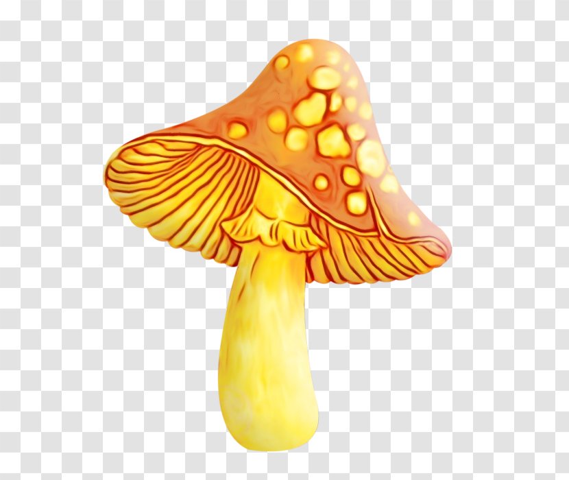 Mushroom Cartoon - Yellow - Lampshade Lamp Transparent PNG