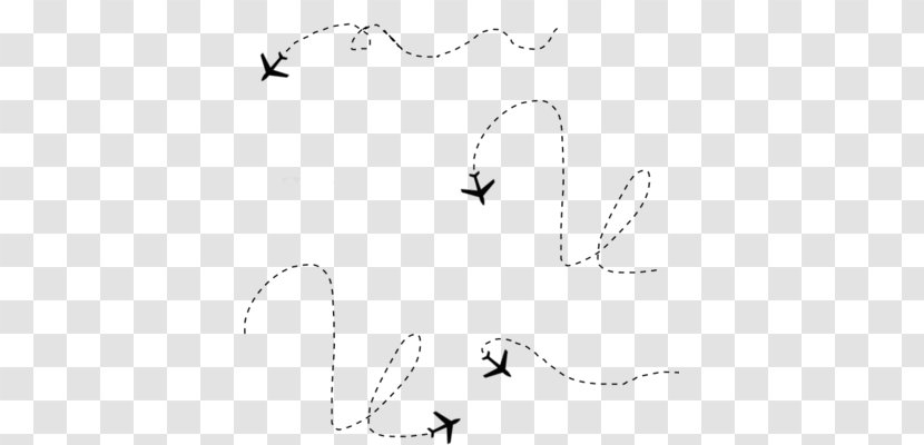 Airplane Flight Halftone Clip Art - Cartoon Transparent PNG