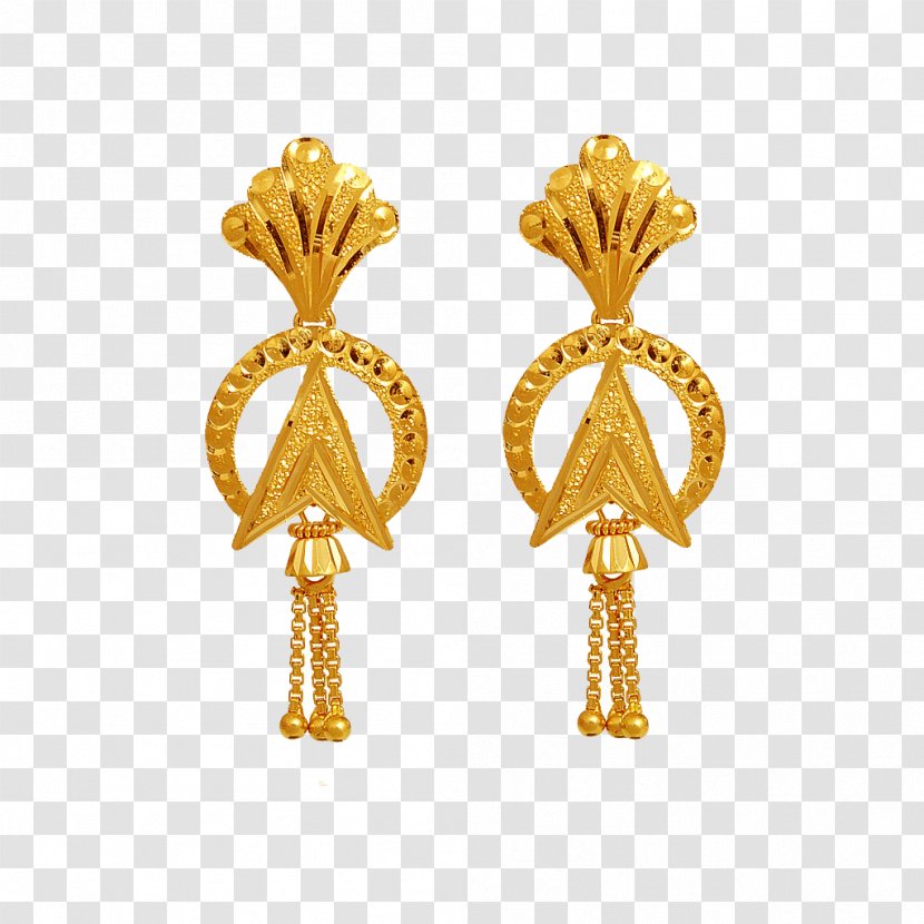 Earring Jewellery Gold Jewelry Design Tanishq Transparent PNG