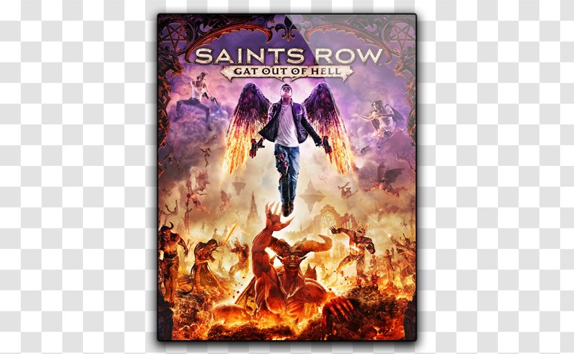 Saints Row: Gat Out Of Hell Row IV The Third Xbox 360 - Pc Game - 3 Art Transparent PNG