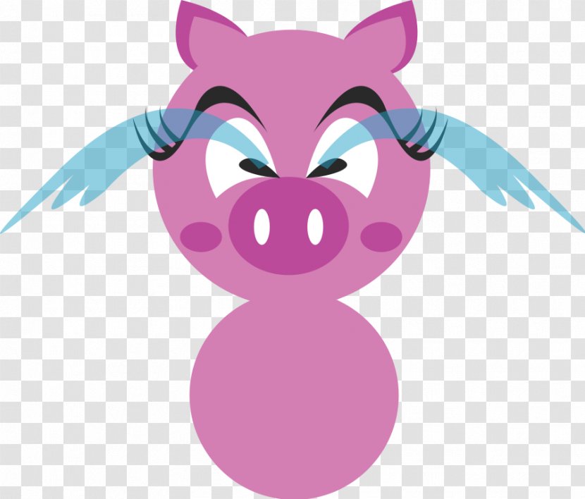 Domestic Pig Crying Clip Art - Cartoon - Free Clipart Transparent PNG