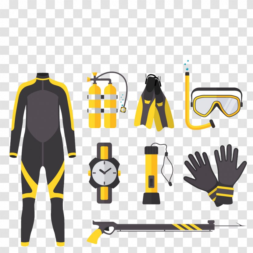 Scuba Diving Underwater Spearfishing Equipment - Product Design Transparent PNG